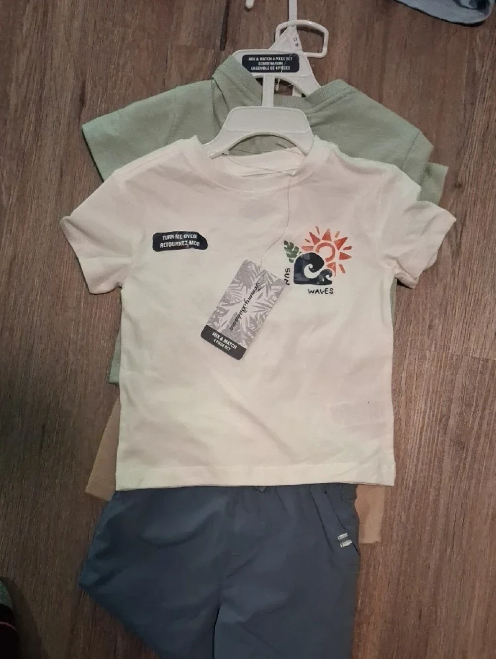 Nwt 4 Boy Outfits Tommy Bahamas, New Balance, Little Me And 7 For All Man Kind